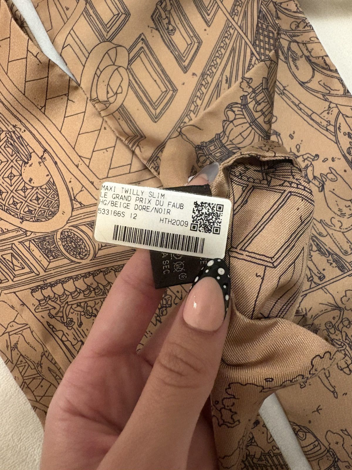 Hermes Hermes Maxi Twilly slim- Le grand prix du faub Size ONE SIZE - 4 Thumbnail