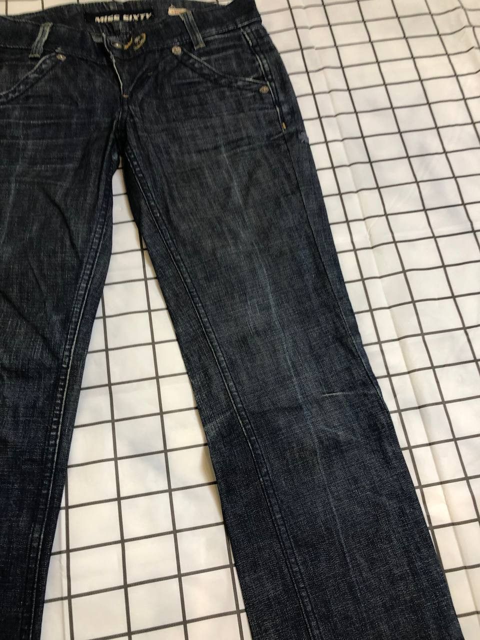 Miss Sixty Miss Sixty High Binky Slim Straight Leg Jeans Size 28" / US 6 / IT 42 - 2 Thumbnail
