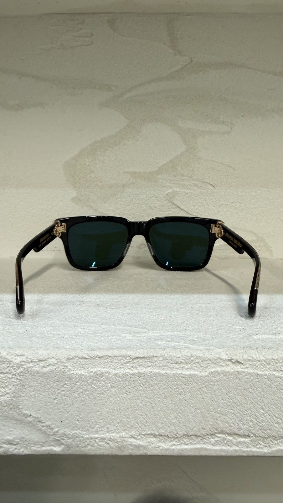 CHROME HEARTS BOX OFFICER SUNGLASSES 'BLACK'