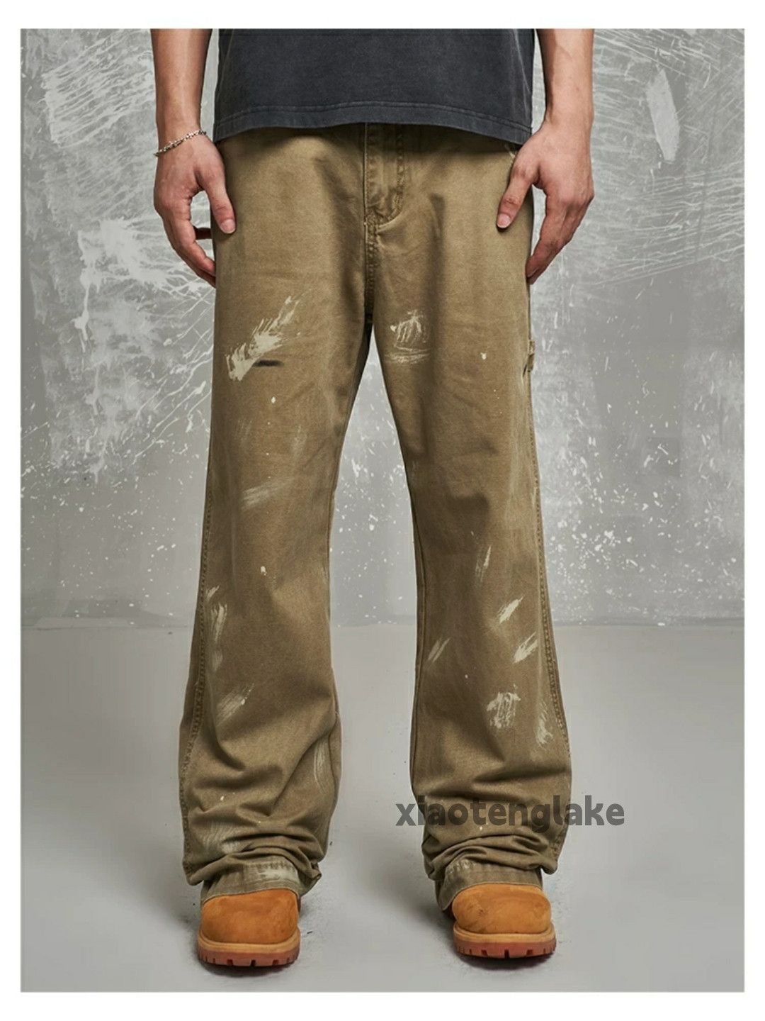 Designer × Japanese Brand × Vintage washed faded utility carpenter cargo paint work pants Size US 32 / EU 48 - 6 Thumbnail
