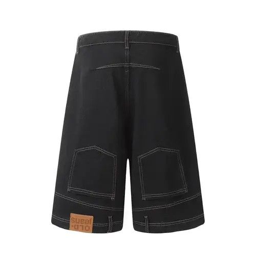 VIBE Inverted Denim Jorts Vintage Style Baggy Hip Hop Party Size US 32 / EU 48 - 5 Thumbnail