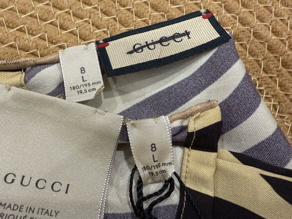 Gucci Zebra Print Twill Gloves Size ONE SIZE - 7 Thumbnail