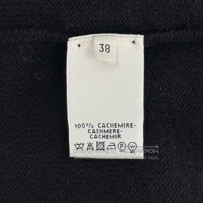 Hermes Hermes Black Metal Logo Cashmere Dress Size XS / US 0-2 / IT 36-38 - 6 Thumbnail