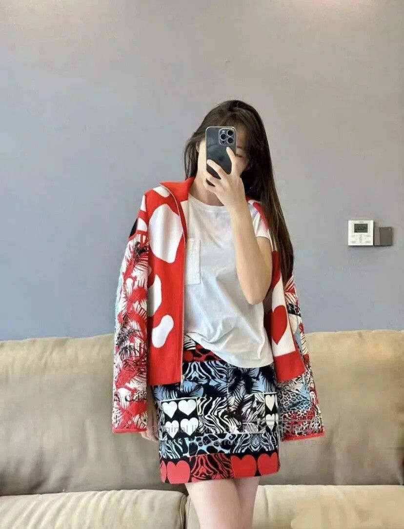 Hermes Hermes 24 Jungle Love Zip Cardigan. Size US XS / EU 42 / 0 - 6 Thumbnail