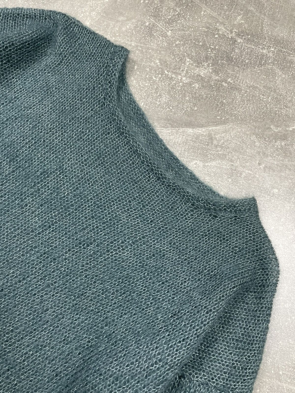 Japanese Brand × Vintage Vintage Mesh Transparent Mohair Japanese Sea Dress Sweater Size L / US 10 / IT 46 - 5 Thumbnail