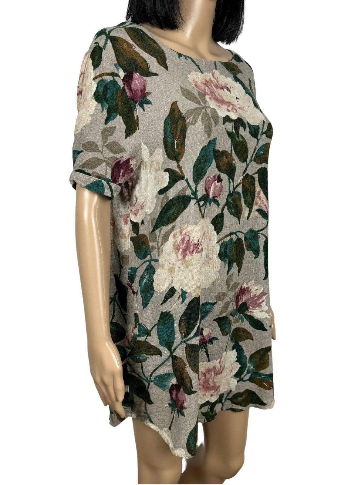 Designer Puo Dou Dou Mini Shift Dress Floral Printed Cotton size S Size S / US 4 / IT 40 - 5 Thumbnail