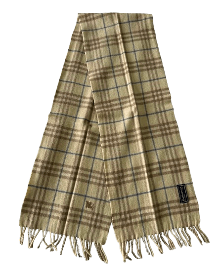 Burberry Burberrys Authentic Unisex Scarf Beige 100% Cashmere Size ONE SIZE - 1 Thumbnail