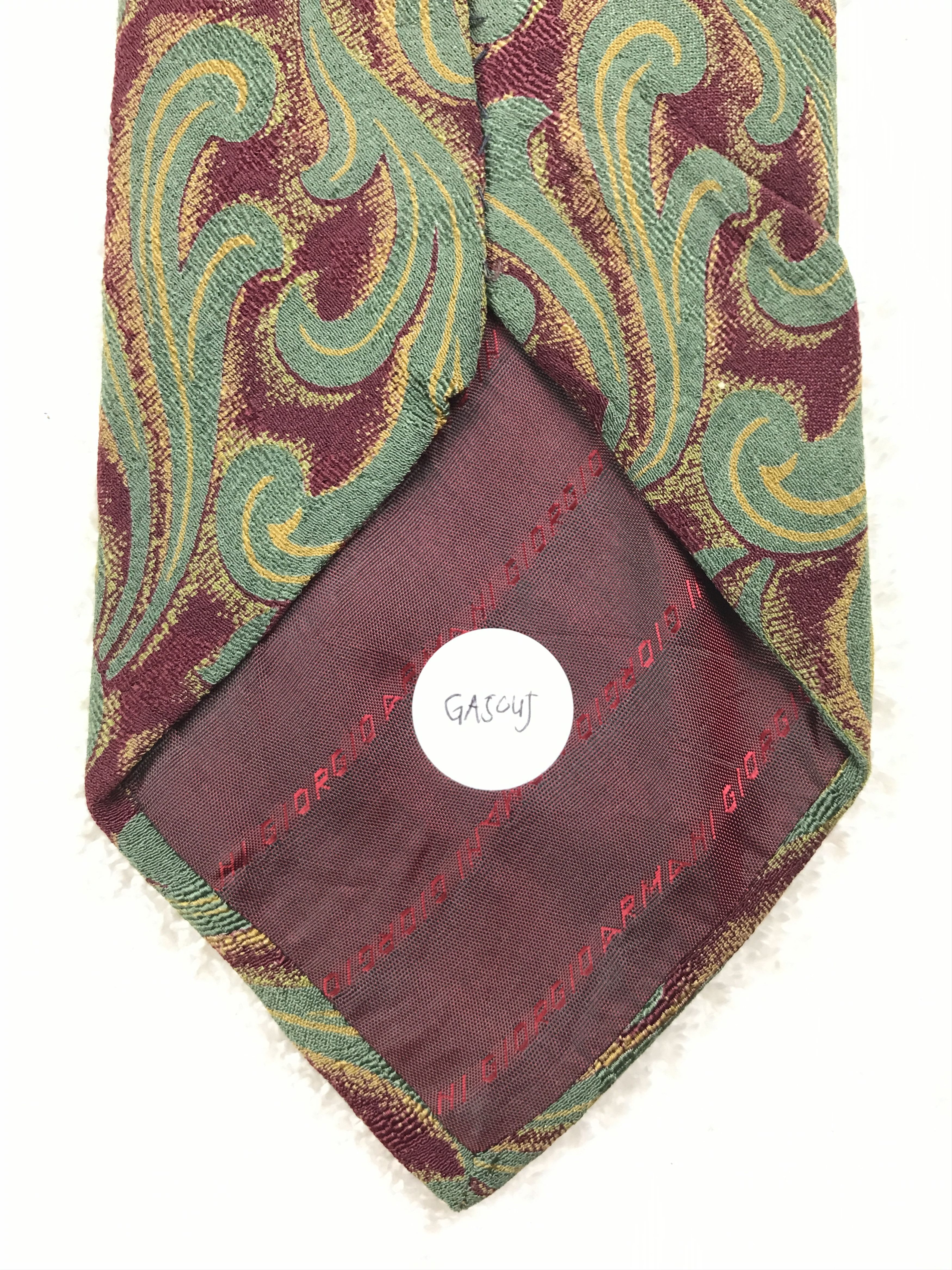 Giorgio Armani × Vintage Vintage Giorgio Armani Silk Necktie Size ONE SIZE - 9 Thumbnail