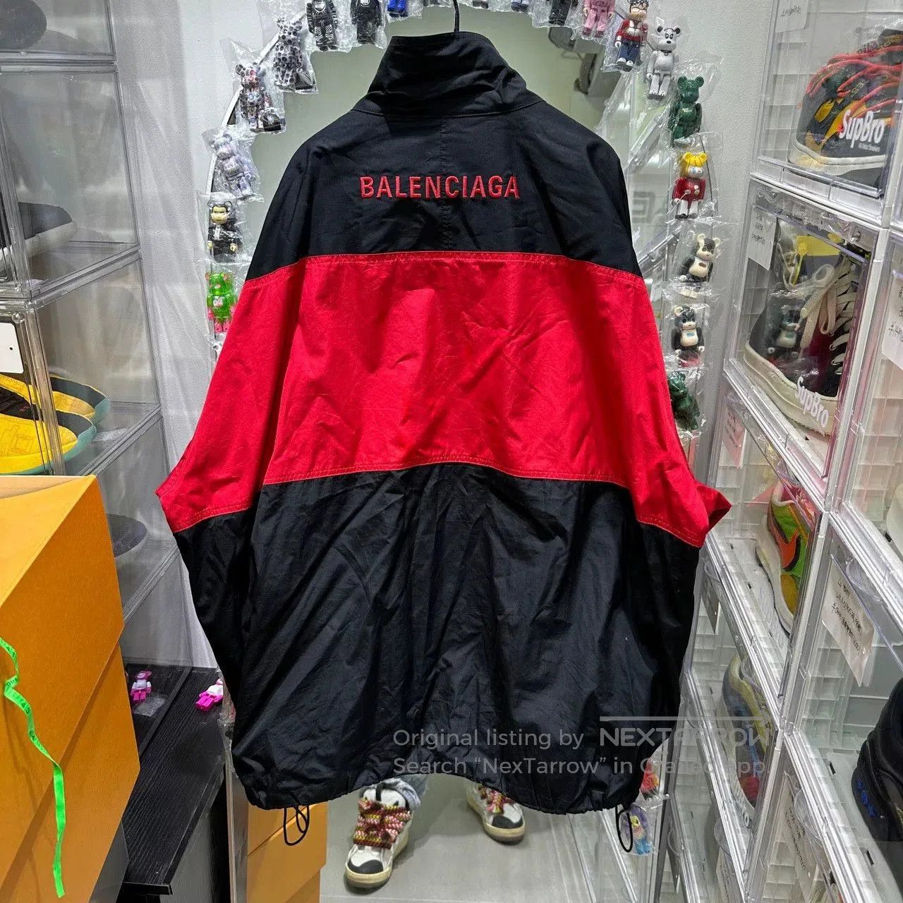 Balenciaga Balenciaga Black Red Embroidered Jacket. Size US XL / EU 56 / 4 - 2 Thumbnail