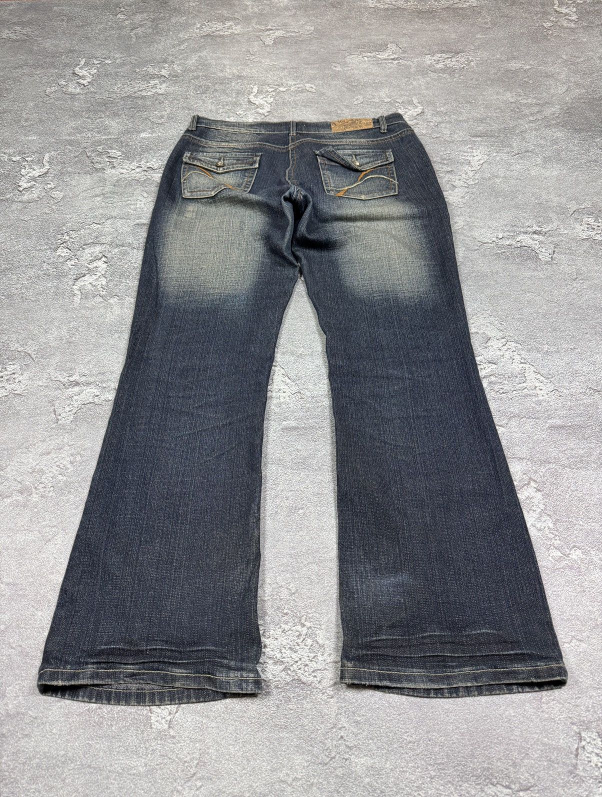 If Six Was Nine Y2K 2000s Flared Straight Bootcut Washed Jeans Size 36 Size US 32 / EU 48 - 6 Thumbnail