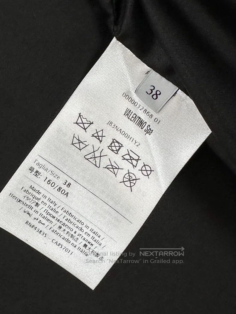 Other Valentino Black long-sleeved cropped leather jacket Size S / US 4 / IT 40 - 7 Thumbnail