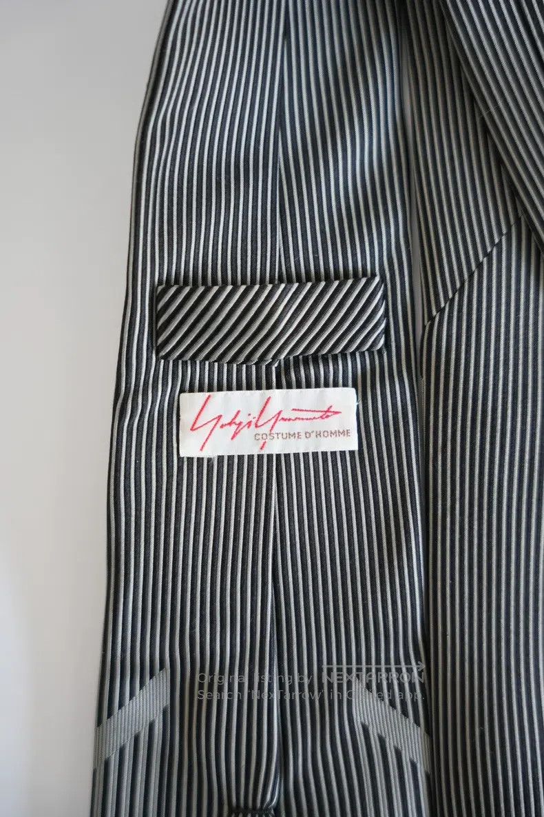 Yohji Yamamoto Yohji Yamamoto V-shaped striped silk tie Size ONE SIZE - 2 Thumbnail