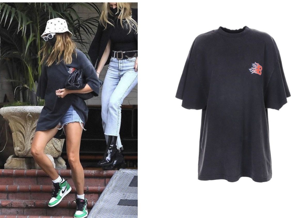 Balenciaga Balenciaga reversible flaming B tee Size US L / EU 52-54 / 3 - 2 Thumbnail