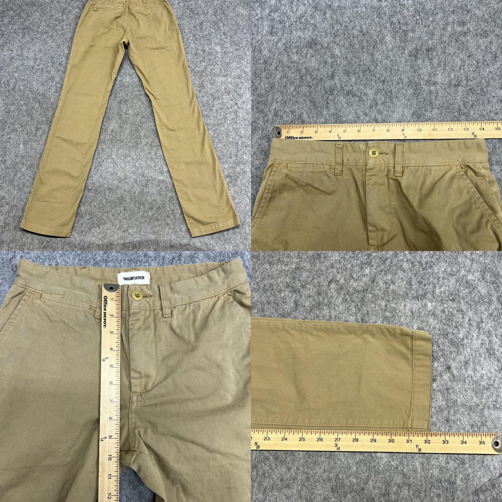 Taylor Stitch Taylor Stitch Foundation Pants Mens 28x32 Beige Slim Chino Organic Cotton Casual Size US 28 / EU 44 - 10 Thumbnail