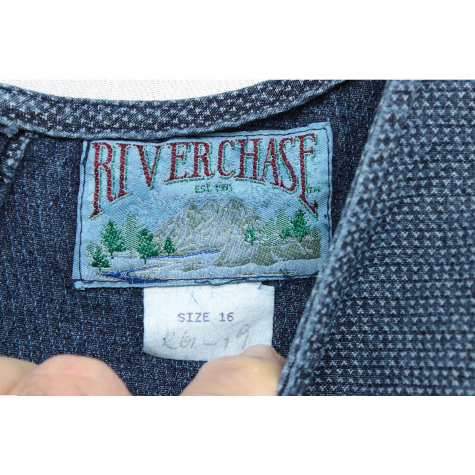 Vintage VINTAGE Riverchase Denim Dress Women's 16 Blue Modest Cabin Core Retro Prairie Dress Denim Maxi Shift Tank Dress Size XXL / US 16-18 / IT 52-54 - 3 Thumbnail