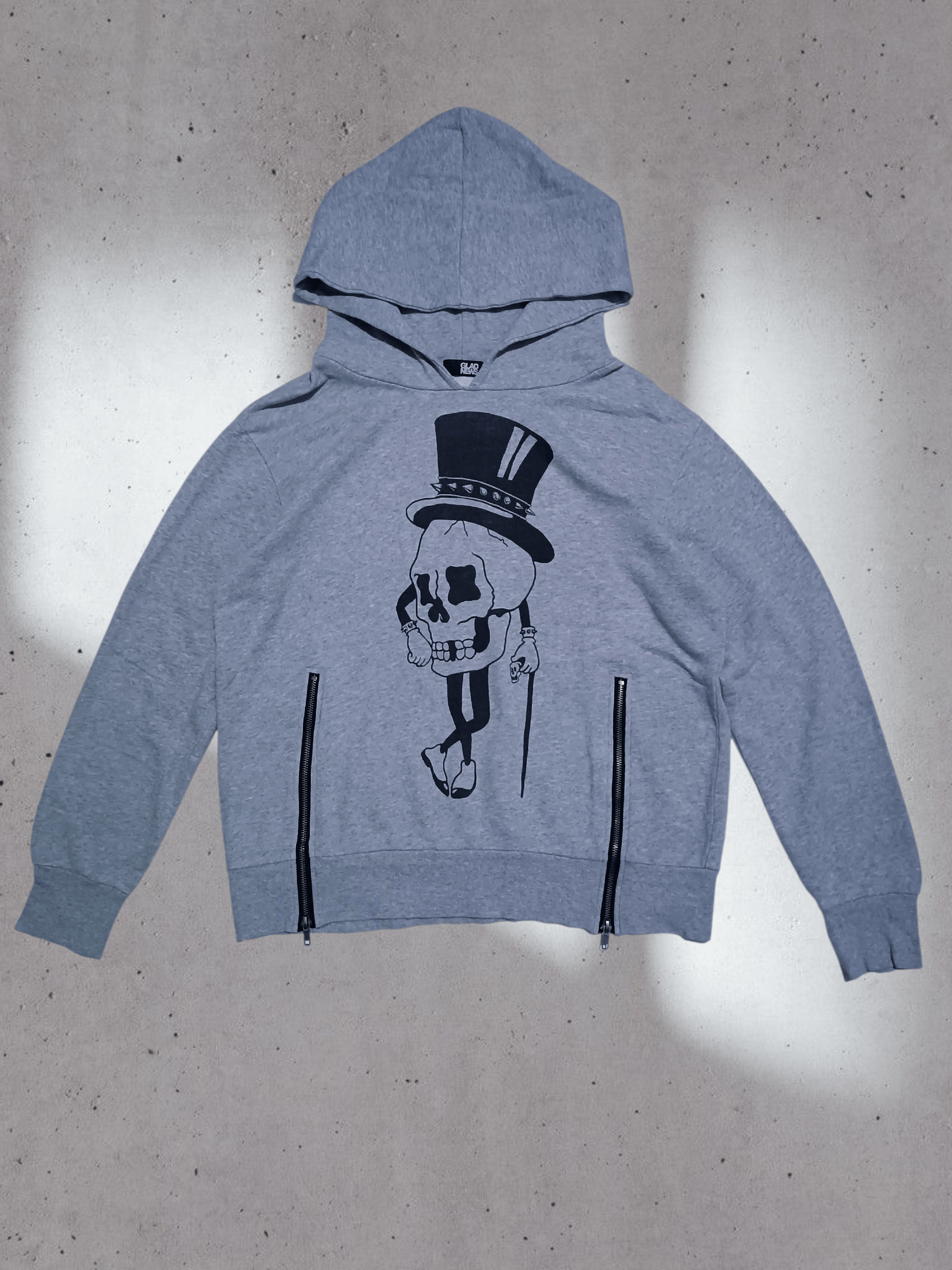 Japanese Brand Glad News Skull Hot Rod Chopper Hoodie Size US M / EU 48-50 / 2 - 5 Thumbnail