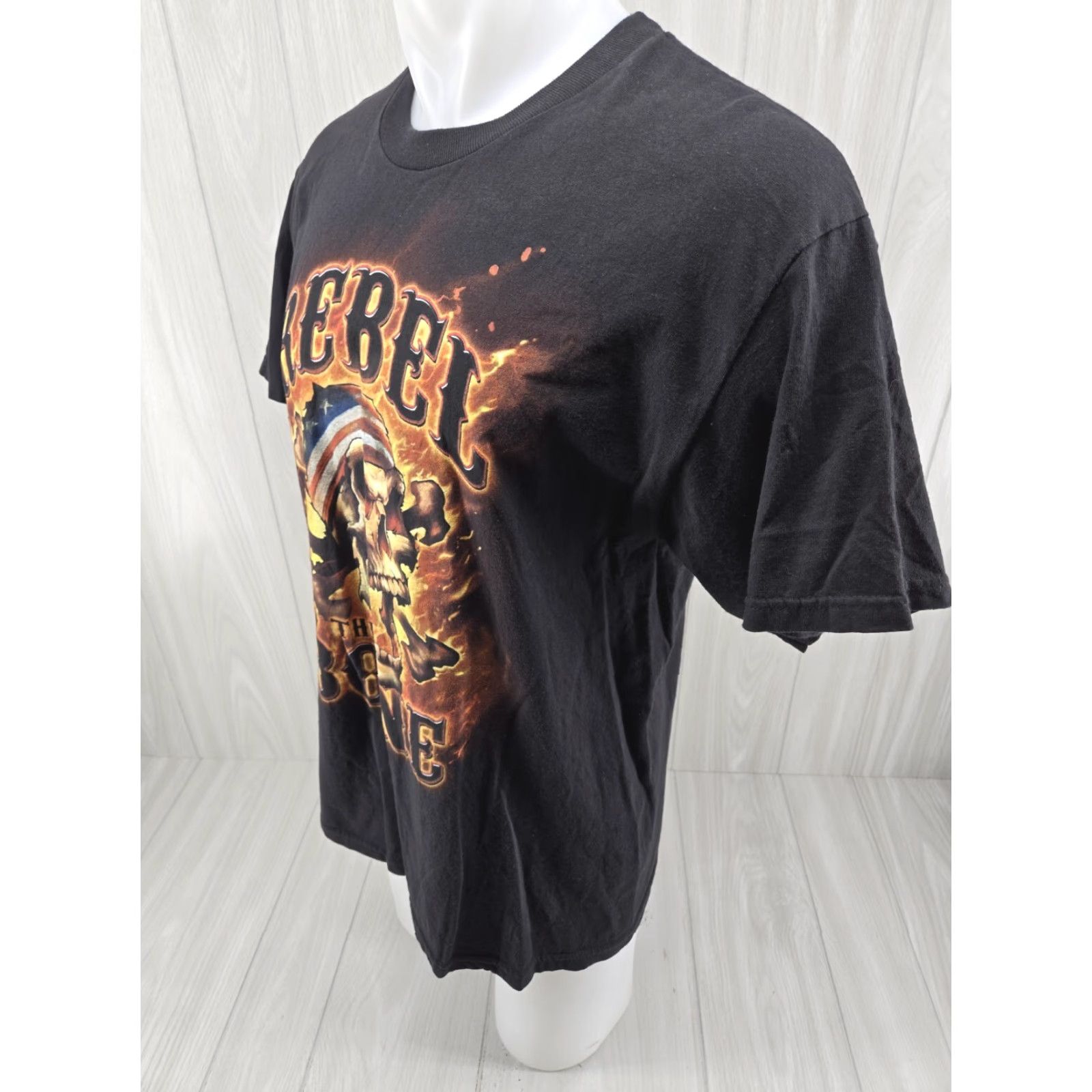 Bones Vintage Rebel to the Bone T-Shirt Skull Black Large Mens Short Sleeve Size US L / EU 52-54 / 3 - 5 Thumbnail