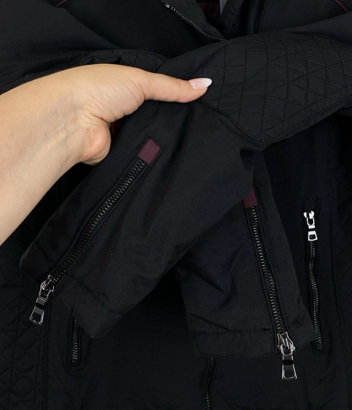 Other Jaguar Women's Drivers Jacket Black Full Zip Top Moto Racing Size M / US 6-8 / IT 42-44 - 6 Thumbnail
