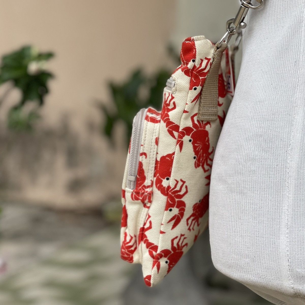 Designer × Japanese Brand Japanese Brand Wabisuke Canvas Printed Crab Crossbody Size ONE SIZE - 3 Thumbnail