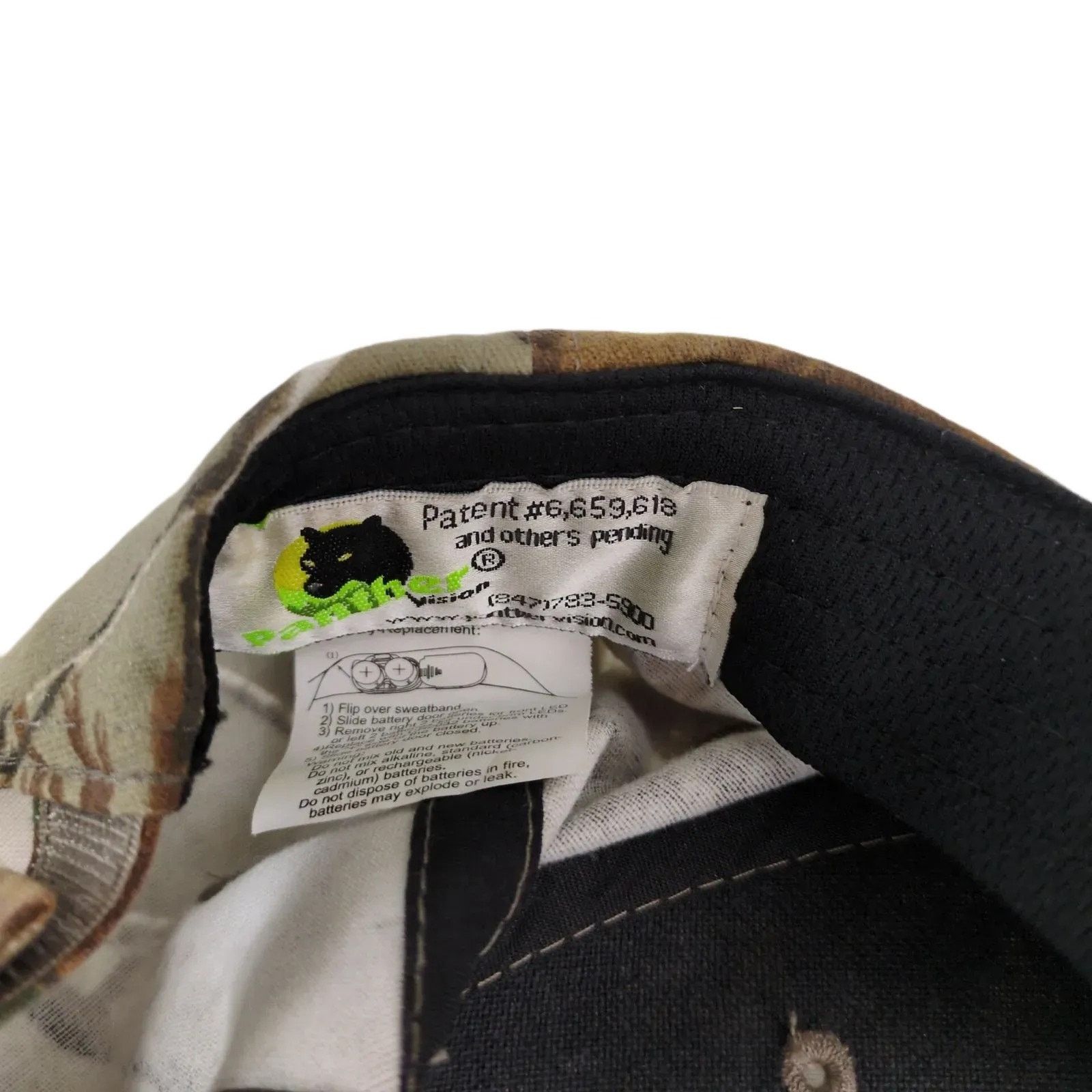 Other Panther Vision Powercap Light-Up Camo Baseball Hat Ball Cap Size ONE SIZE - 7 Thumbnail