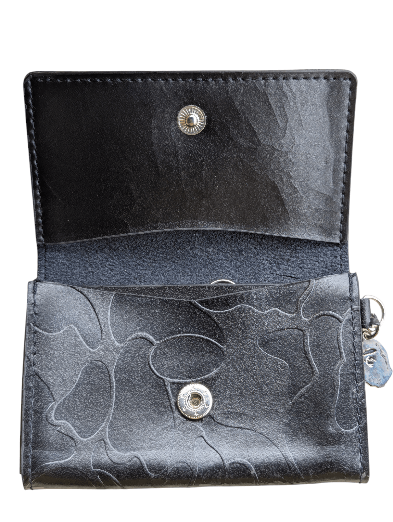 Bape Baby Lisa Leather Wallet BAPE Large Leather Wallet Black