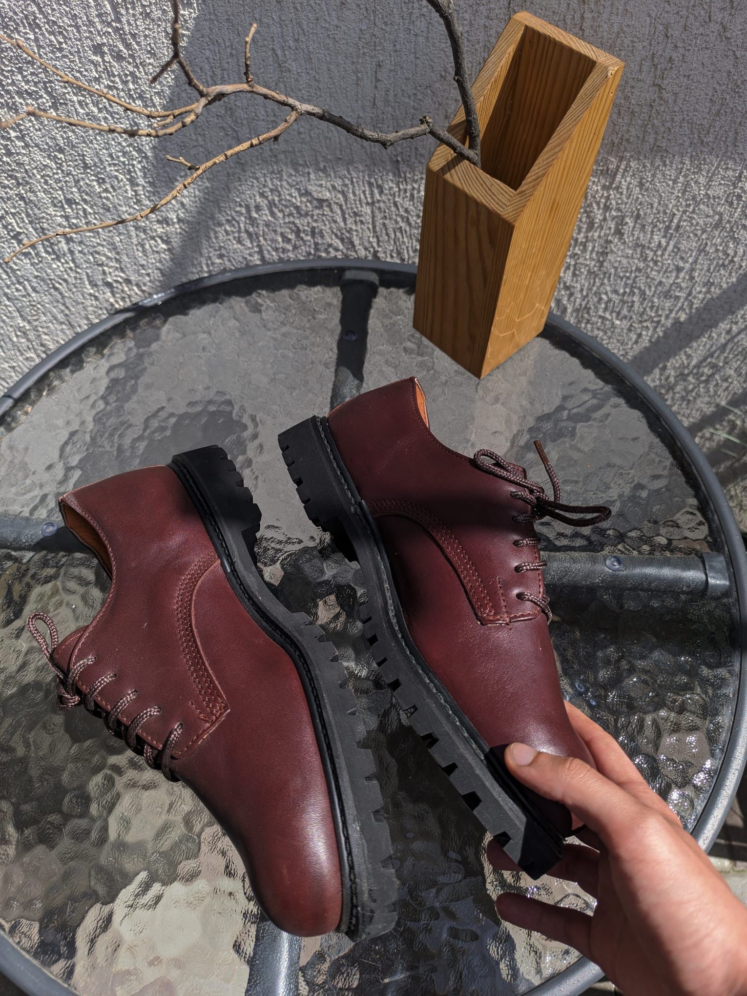 Seditionaries × Vintage chunky leather derby shoes vintage grinders england punk Size US 10 / EU 43 - 3 Thumbnail