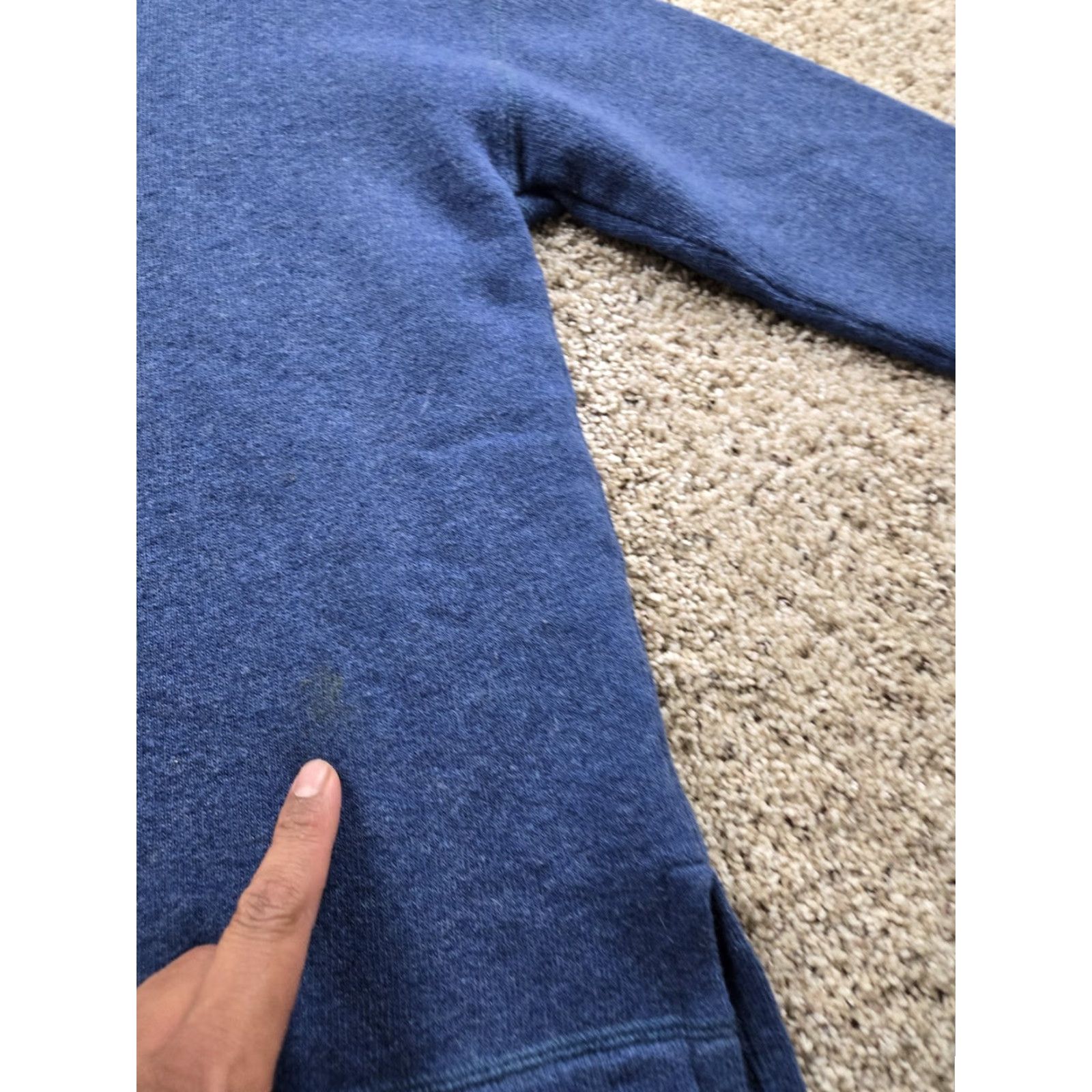 Vintage VINTAGE L.L.Bean Sweater Womens Small Blue Half Zip Pullover Wool Blend 90s Size S / US 4 / IT 40 - 5 Thumbnail