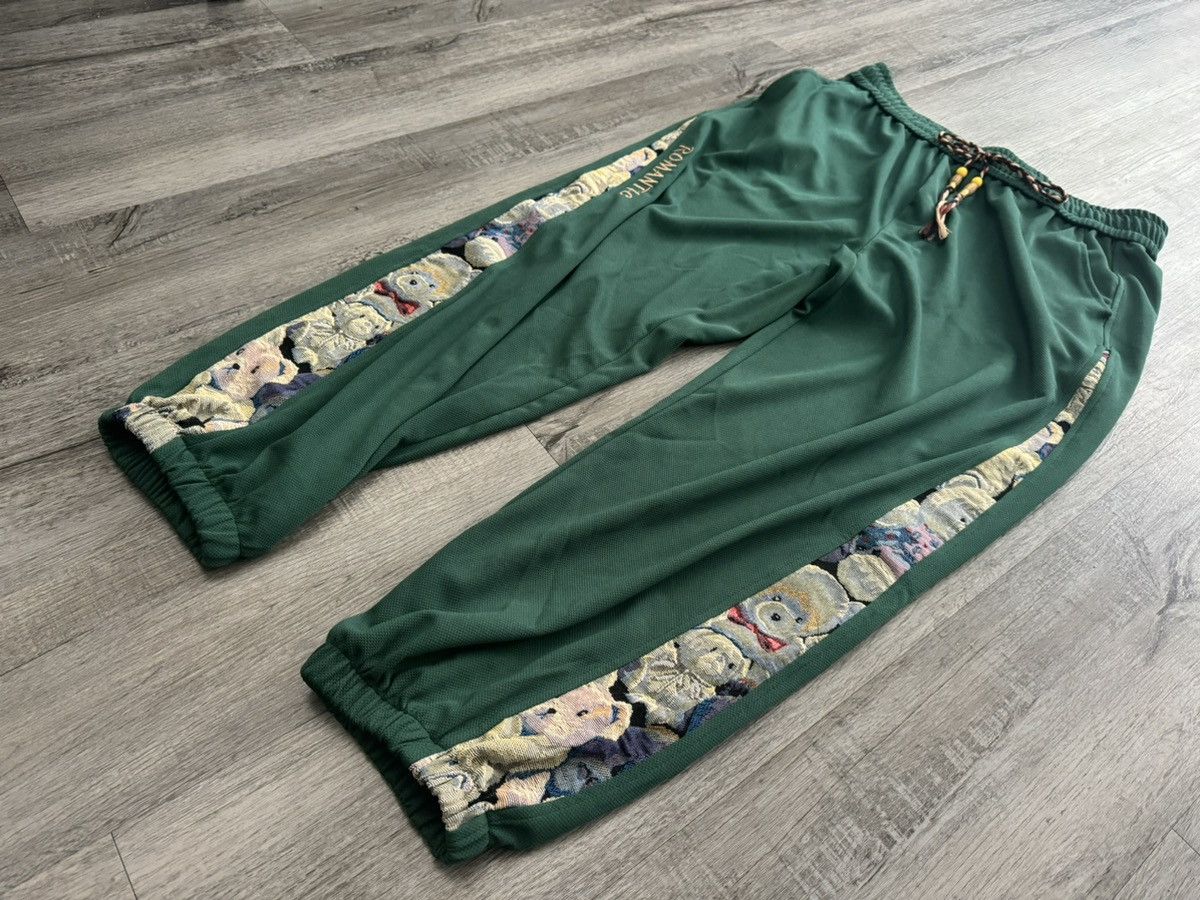 Handmade 32, 33, 34 Bear Track Pants Green Tapestry Custom Joggers Size US 33 - 2 Thumbnail