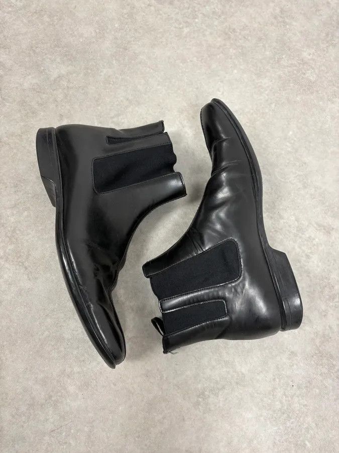 Prada 2000s Prada Black Premium Leather Chelsea Boots Size US 8.5 / EU 41-42 - 6 Thumbnail