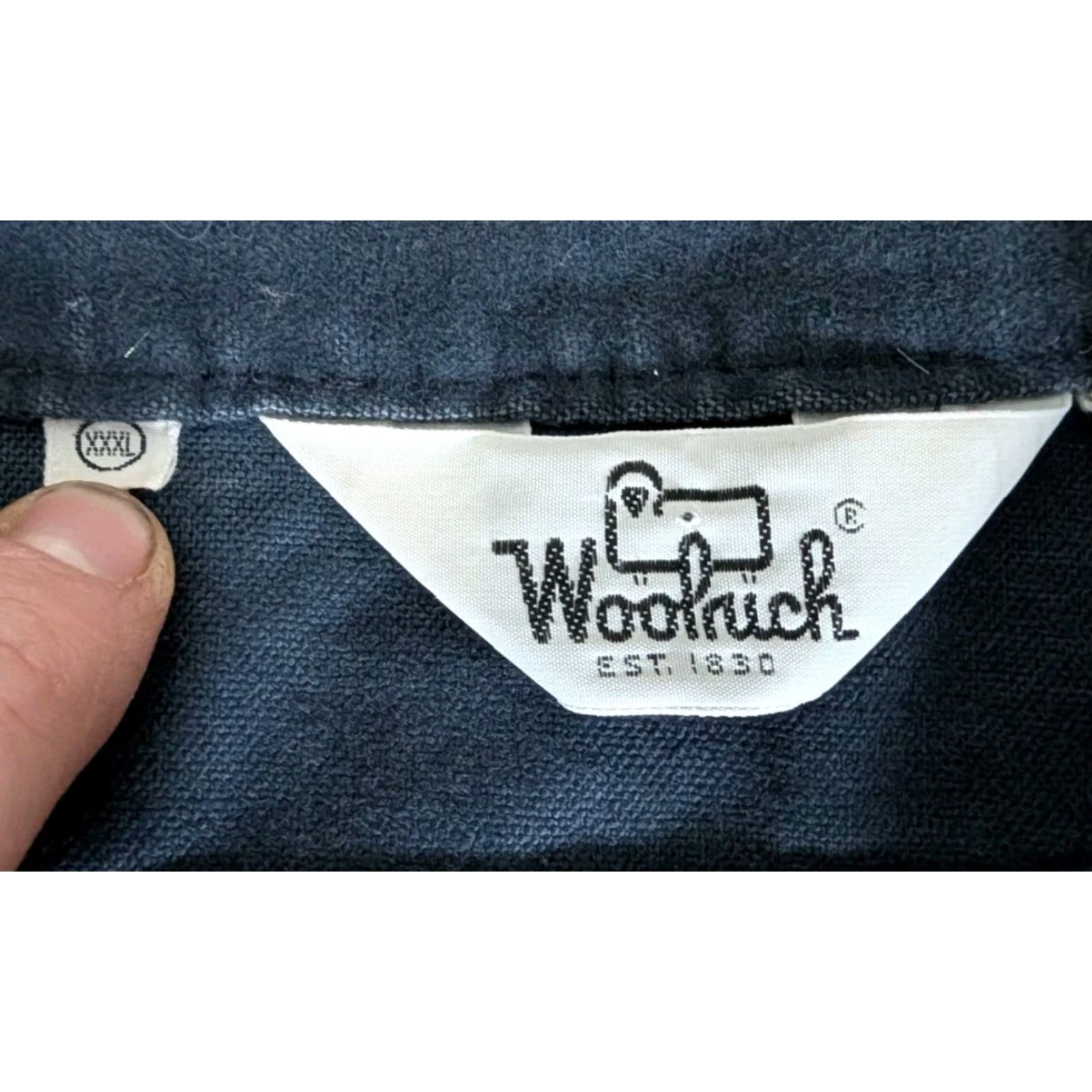 Vintage VINTAGE Woolrich Shirt Mens 3XL Blue Chamois Flannel White Label 70s USA Made Size US XXL / EU 58 / 5 - 7 Thumbnail