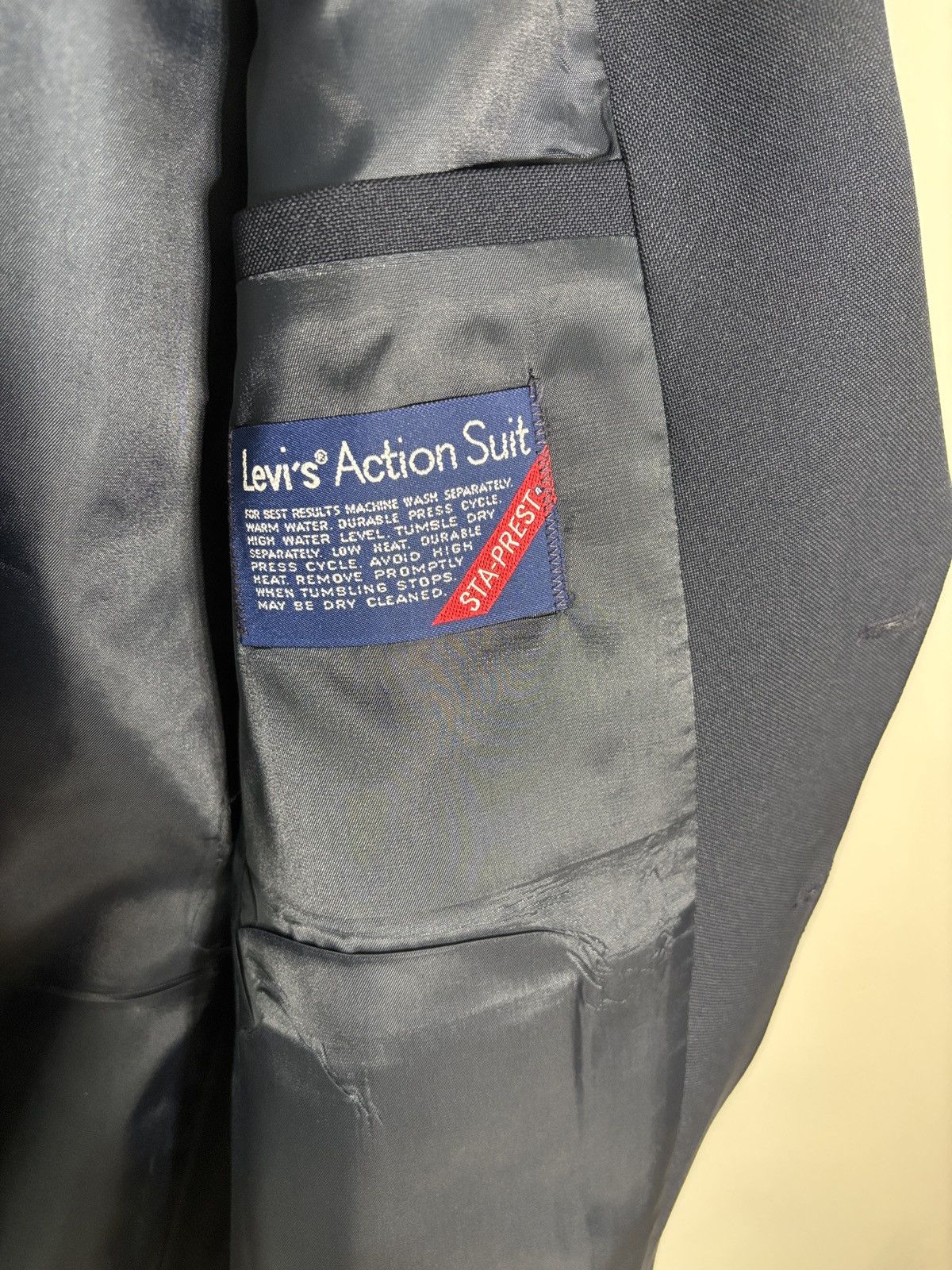 Levi's Vtg Levi’s Action Suit Sta-Prest Vitalis Olympics Blazer 42R Size 42R - 4 Thumbnail