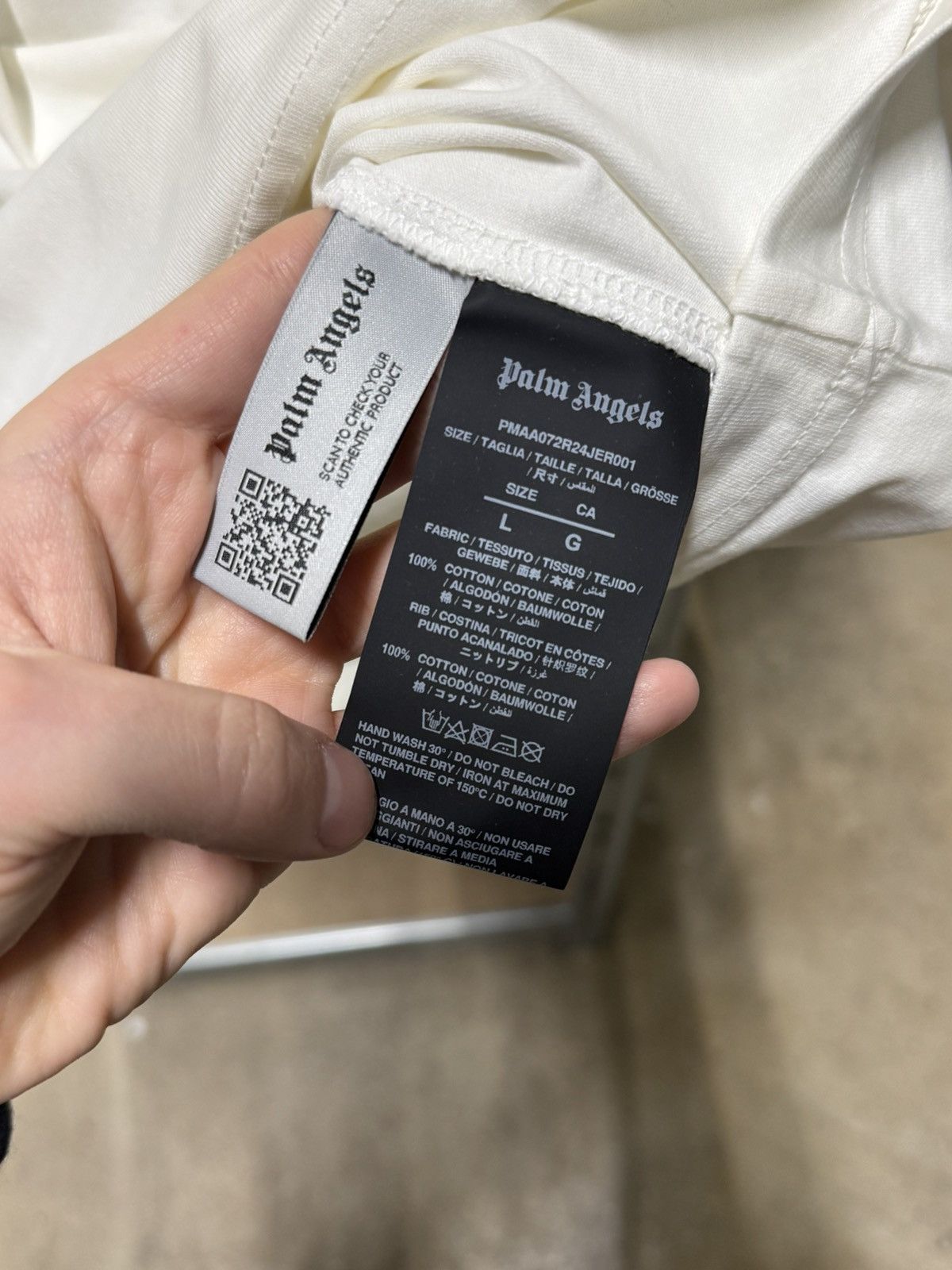 Palm Angels Palm Angels Burning Logo T-Shirt NEW 475$ Size US L / EU 52-54 / 3 - 4 Thumbnail