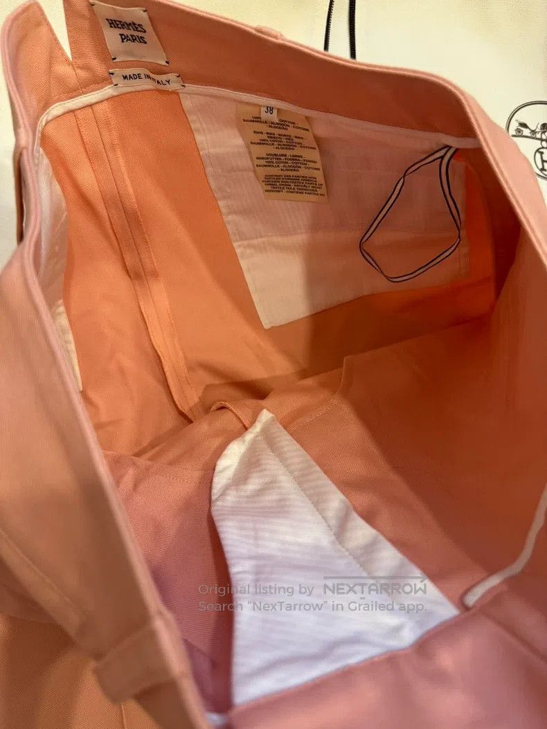 Hermes Hermes Pink wide-leg trousers Size 25" / US 0 / IT 36 - 8 Thumbnail