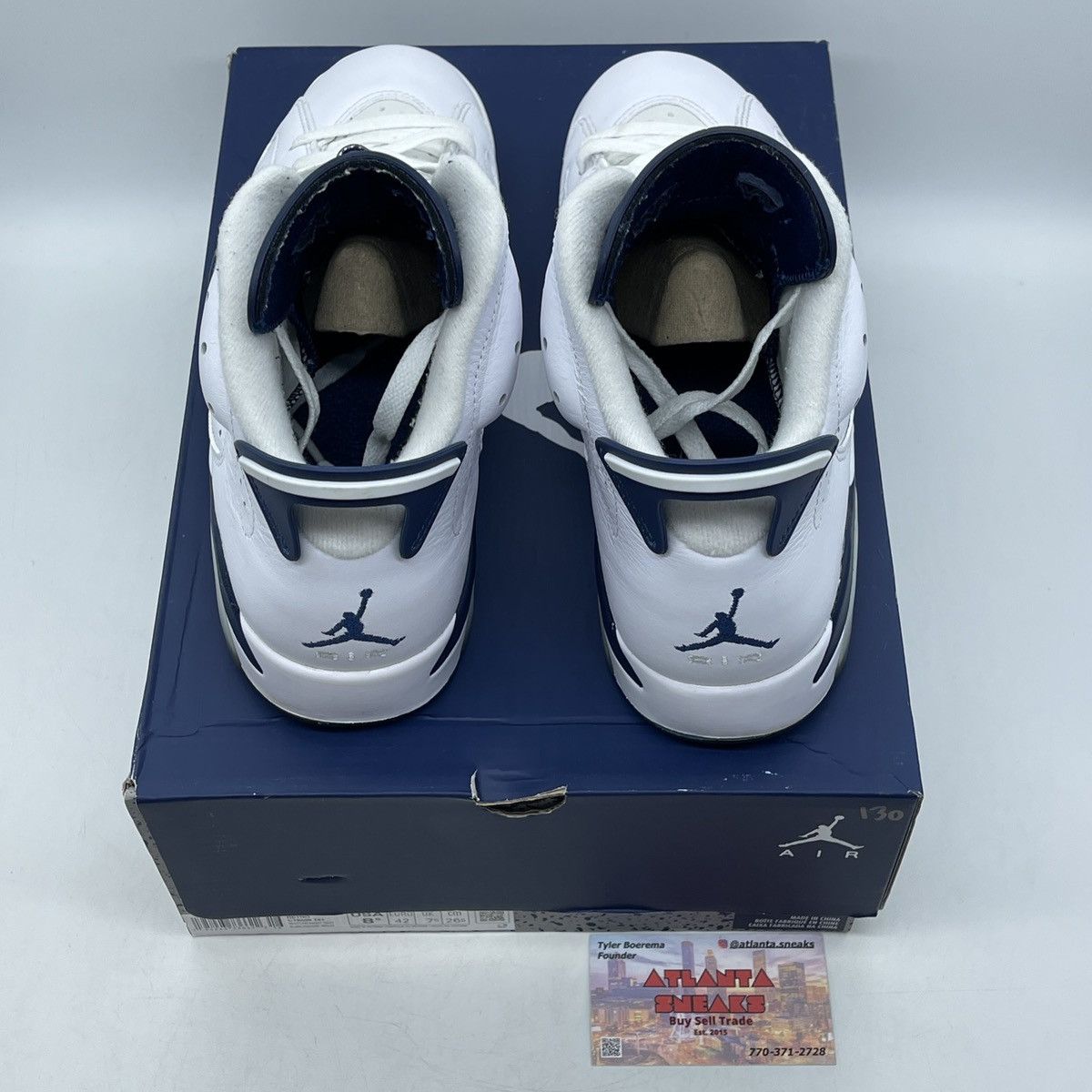Jordan Brand Air Jordan 6 midnight navy Size US 8.5 / EU 41-42 - 6 Thumbnail