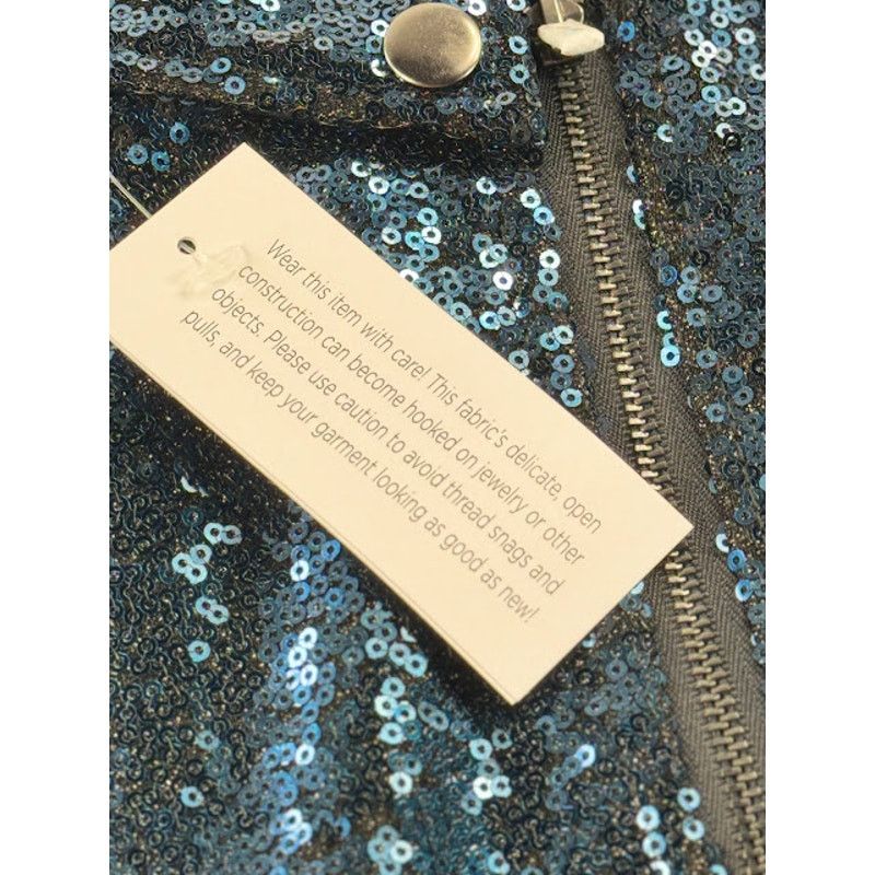 & Other Stories Colleen Lopez Dazzling Blue Jacket with Sparkle NWT L Size L / US 10 / IT 46 - 7 Thumbnail