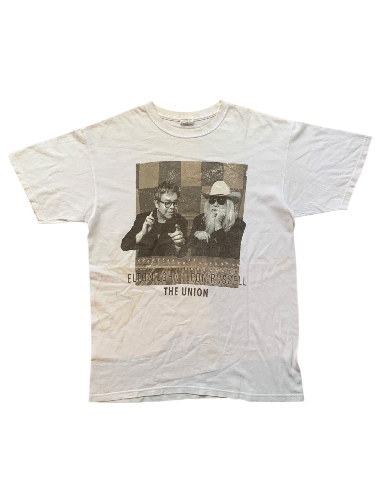 Anvil × Band Tees Elton John Leon Russell Concert Shirt 2010 The Union Size US L / EU 52-54 / 3 - 1 Thumbnail