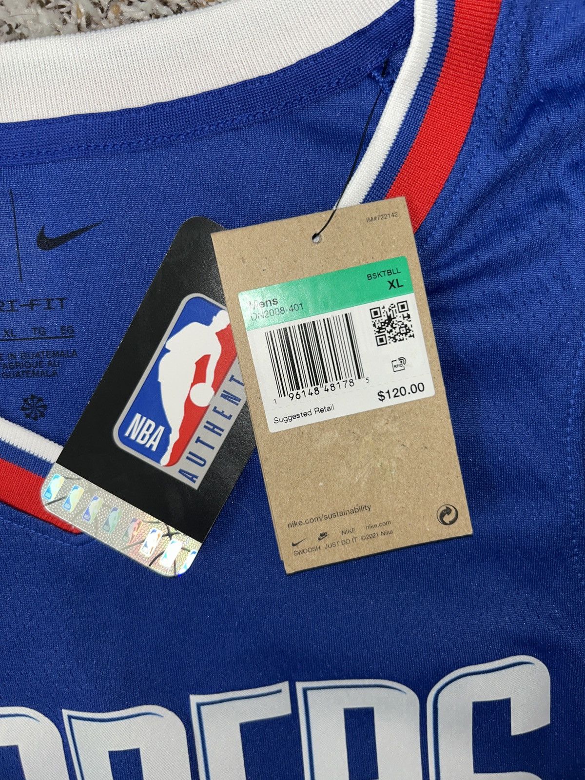 NBA CLIPPERS JERSEY PG#13 BRAND NEW! SIZE: XL Size US XL / EU 56 / 4 - 3 Thumbnail
