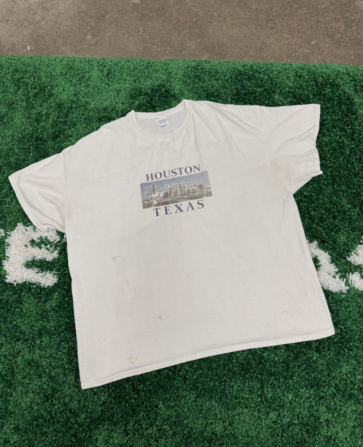 Vintage Vintage Houston Texas City Tee White 3XL XXXL Size US XXL / EU 58 / 5 - 1 Thumbnail