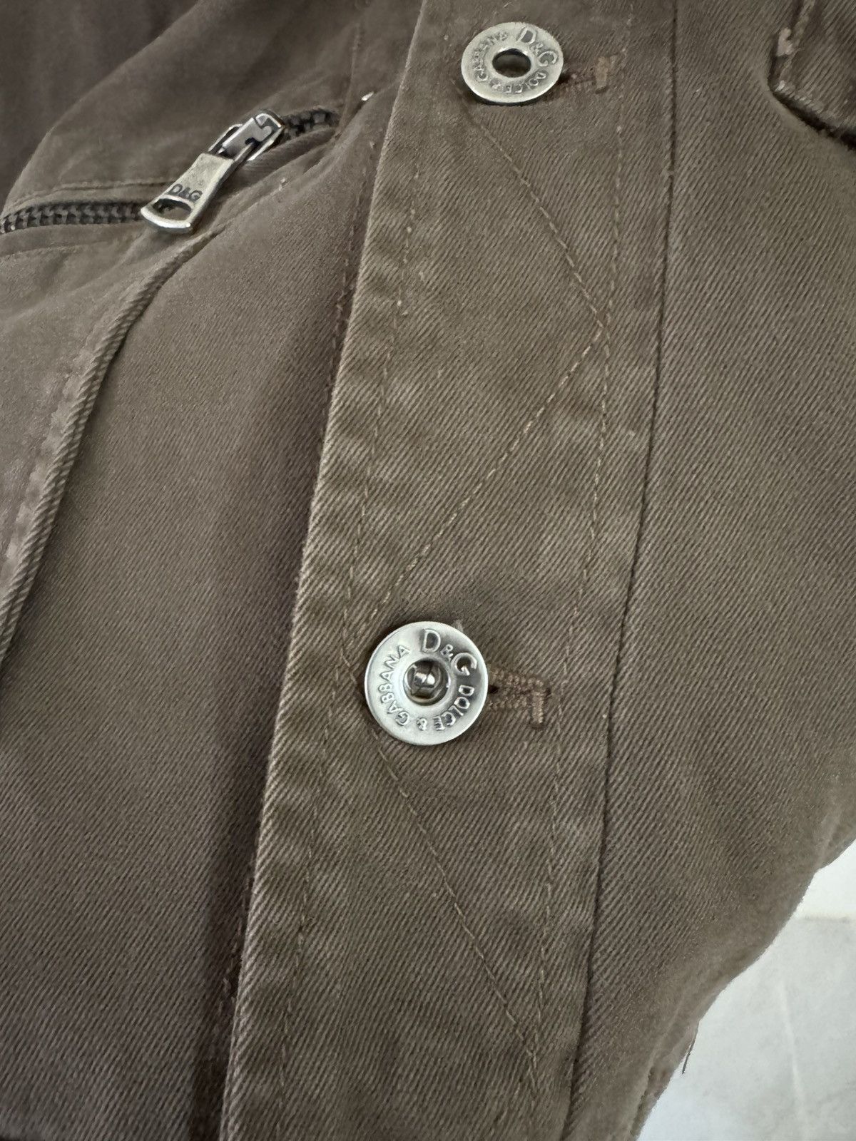Dolce & Gabbana BROWN PUNK MOTIF BY DOLCE & GABBANA MULTI POCKET JACKET Size US M / EU 48-50 / 2 - 3 Thumbnail