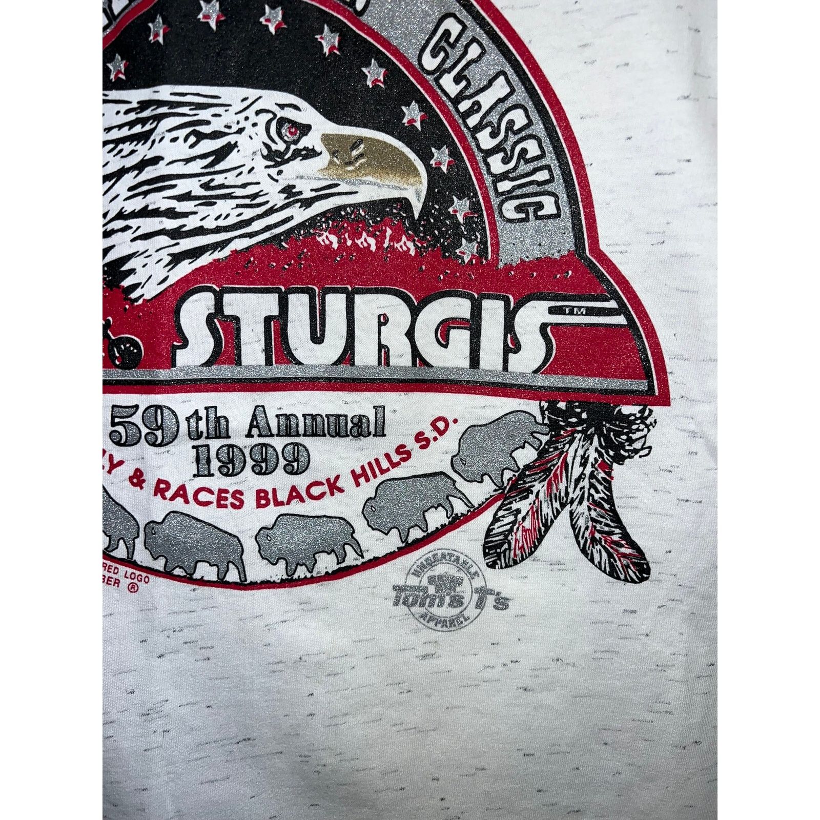 Vintage Vintage Sturgis 1999 Shirt 59th Black Hills Biker Tee 90s Size US XXL / EU 58 / 5 - 5 Thumbnail