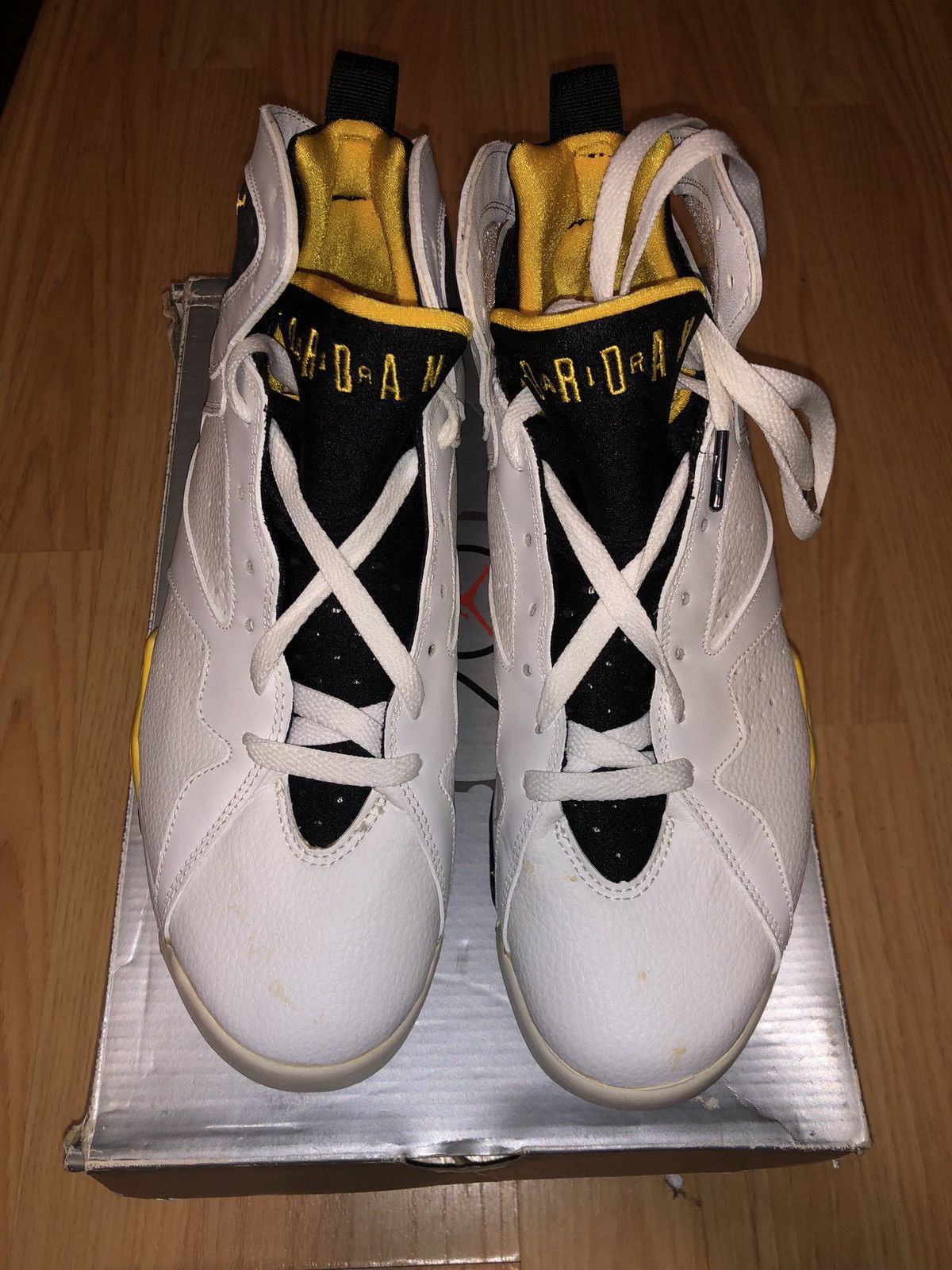 Nike Air Jordan 7 Retro Varsity Yellow Size - 10 Size US 10 / EU 43 - 1 Thumbnail