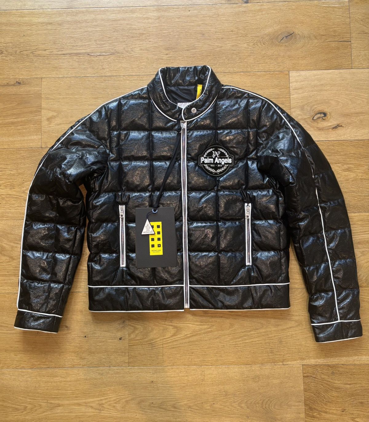 Moncler × Palm Angels MONCLER X PALM ANGELS FLYKRA SHORT DOWN GIUBOTTO JACKET Size M / US 6-8 / IT 42-44 - 3 Thumbnail