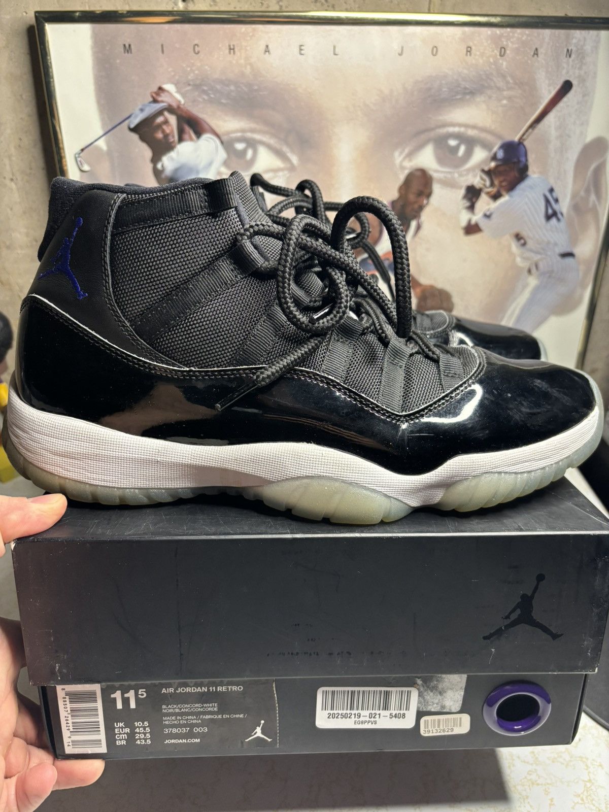 Jordan Brand Jordan Retro 11 ‘space jam’ Size US 11.5 / EU 44-45 - 1 Thumbnail
