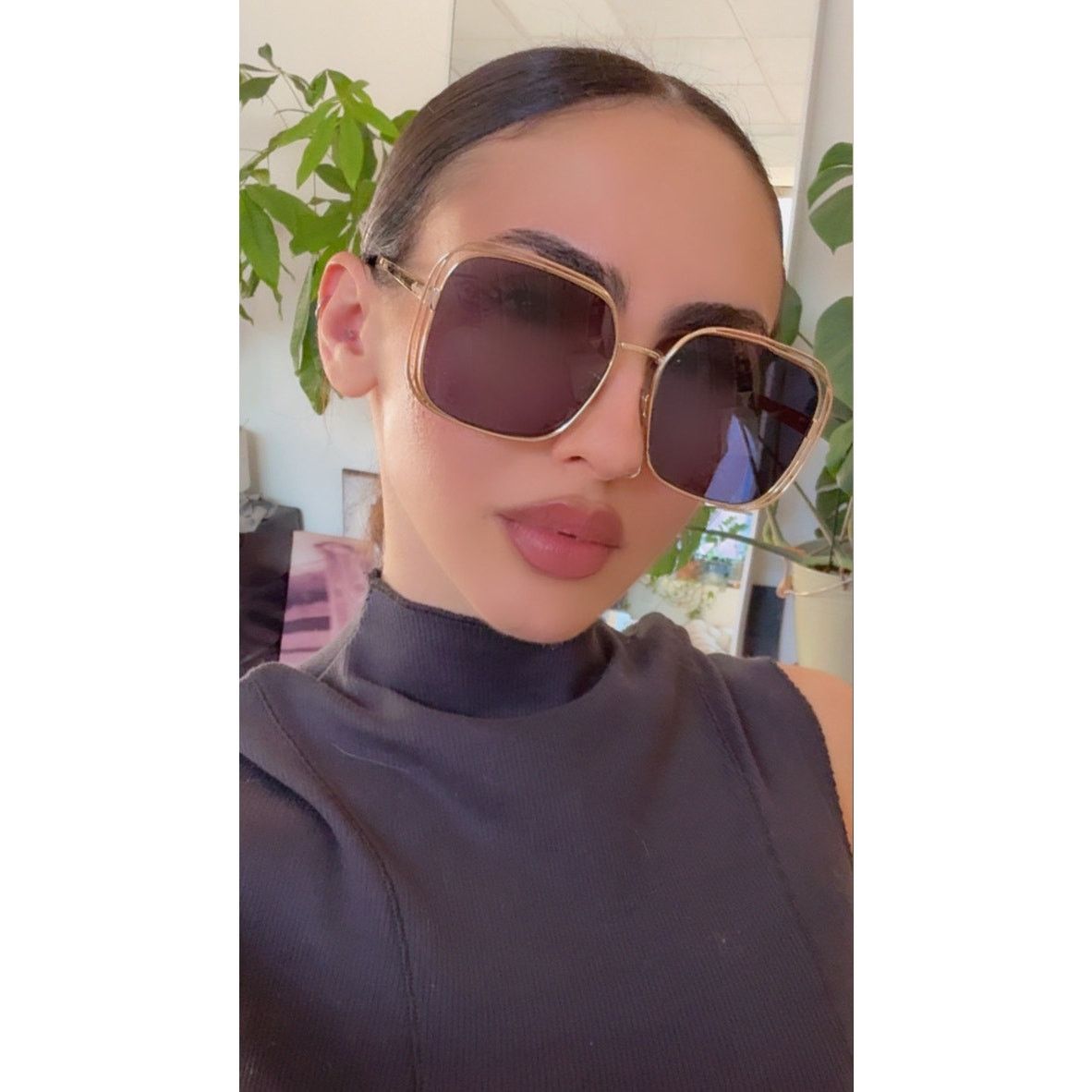 Dior NEW Dior FilDior S1U Square Sunglasses in Gold Blue Size ONE SIZE - 2 Thumbnail
