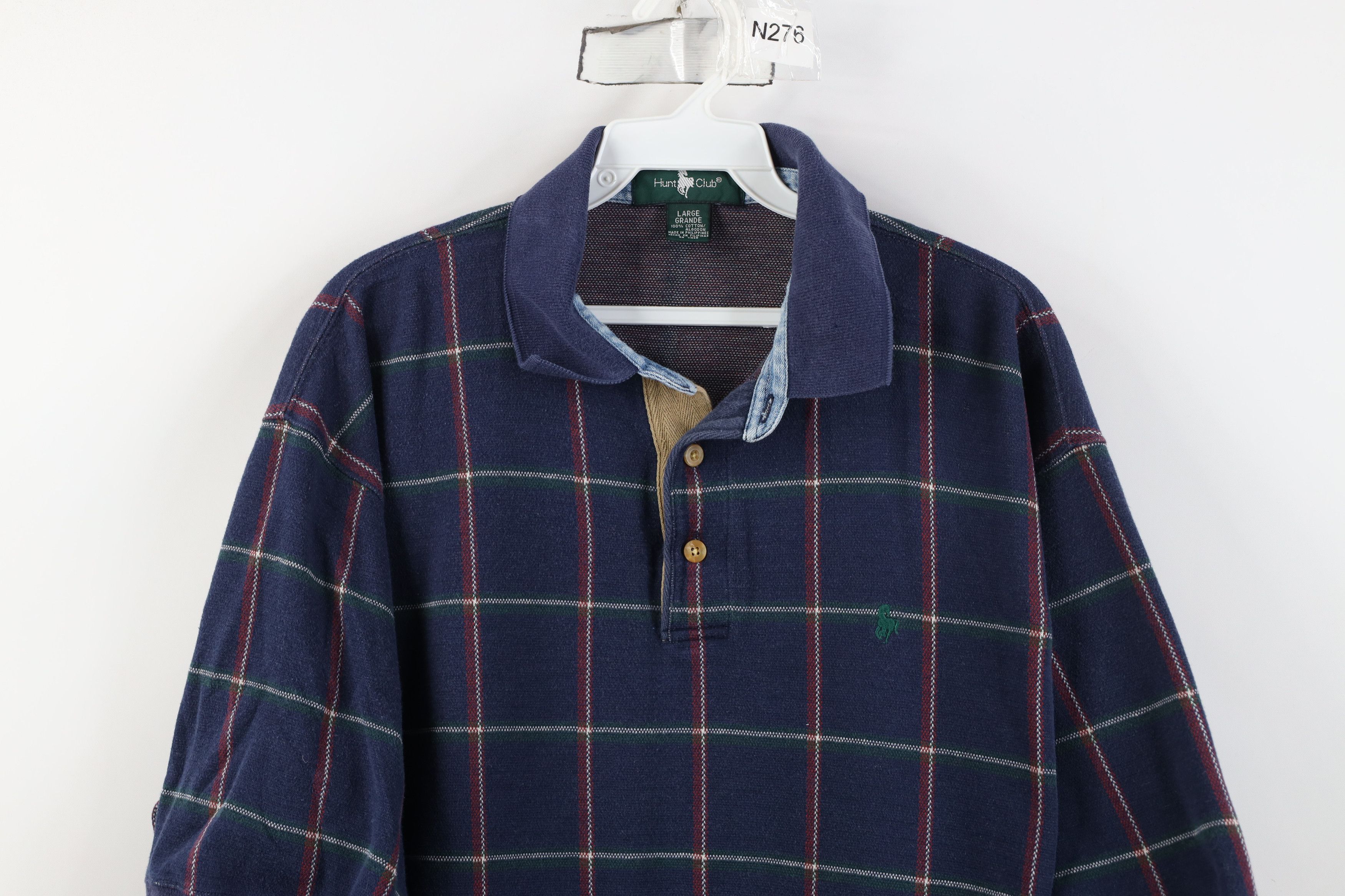 Vintage Vintage 90s Streetwear Heavyweight Collared Golf Polo Shirt Size US L / EU 52-54 / 3 - 2 Thumbnail