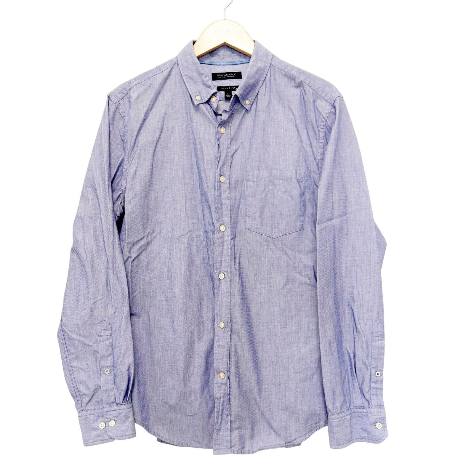 Banana Republic Banana Republic Grant Fit Button Down Long Sleeve Shirt Sz L Size US L / EU 52-54 / 3 - 2 Thumbnail