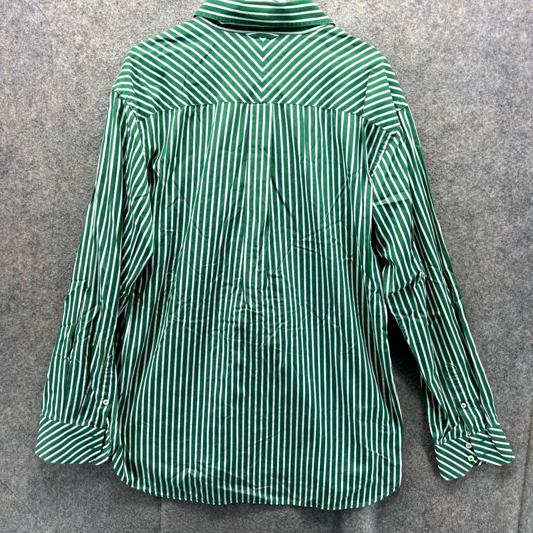 Tommy Hilfiger Tommy Hilfiger Shirt Mens XL Green Button-Down Striped Preppy Vintage Style Shirt Size US XL / EU 56 / 4 - 2 Thumbnail