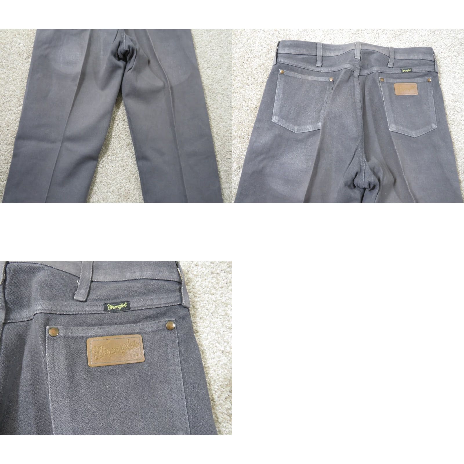 Wrangler VINTAGE Wrangler Jeans Men's 34x34 Gray Cowboy Cut 5-Pocket Denim Dark Solid Logo Cowboy Men's Jeans Size US 34 / EU 50 - 9 Thumbnail