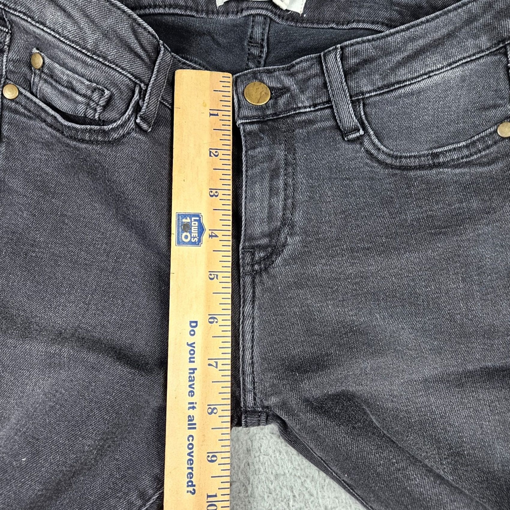 ba&sh ba&sh Lily Noir Women’s Dark Black Skinny Jean Size 26 Denim Casual Belted Comfort Rise Mid Regular Machine Washable Size 26" / US 2 / IT 38 - 5 Thumbnail
