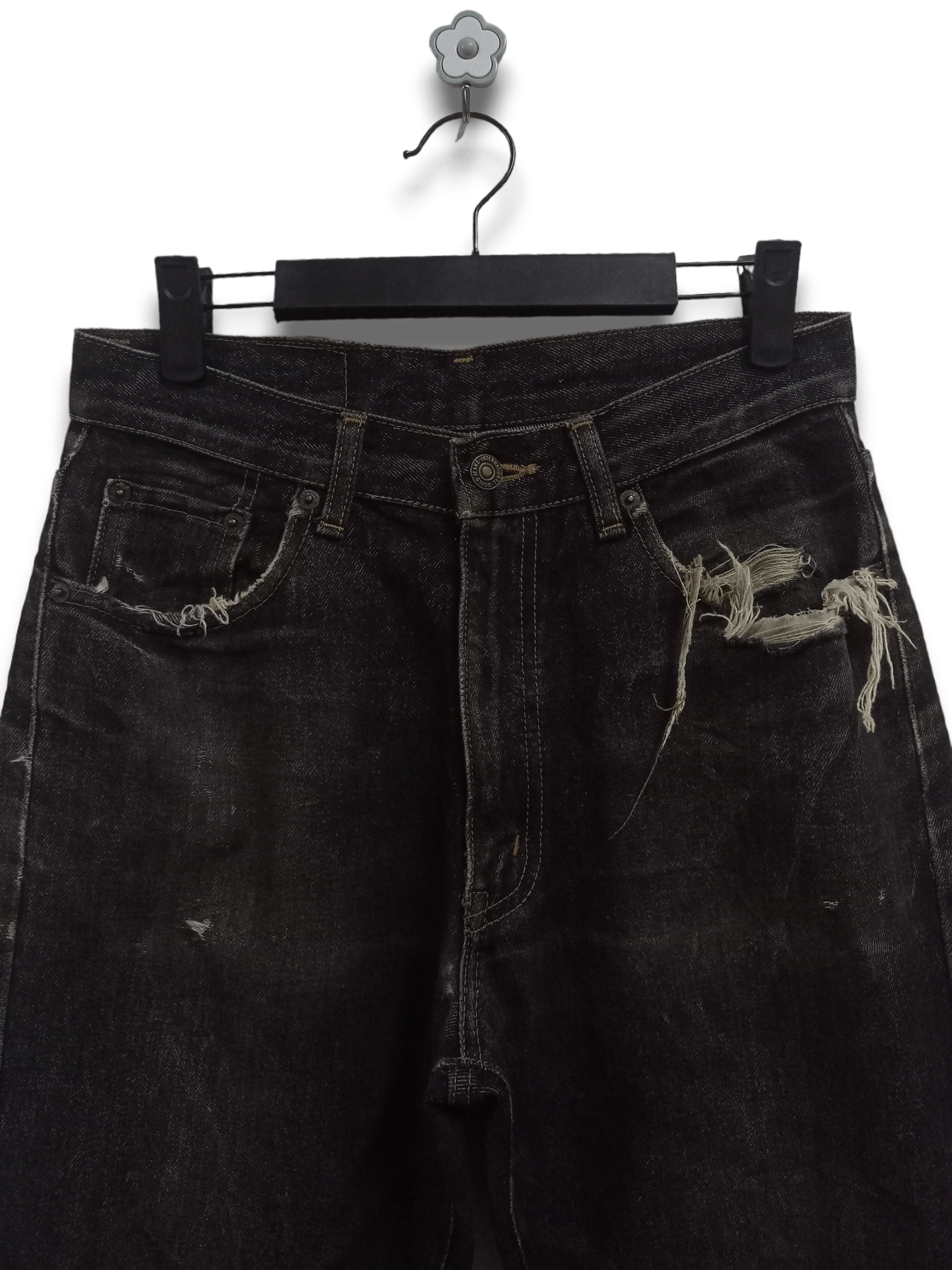 Japanese Brand Vintage Japanese Redwood Punk Style Destroyed Loose Jeans Size US 28 / EU 44 - 4 Thumbnail